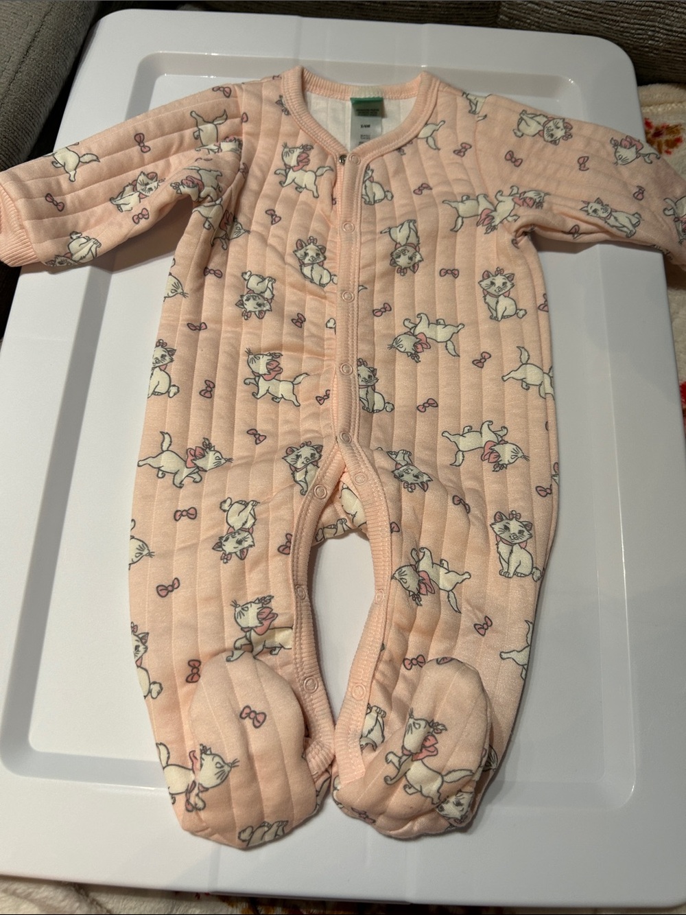 Disney Marie Quilted Baby One-Piece